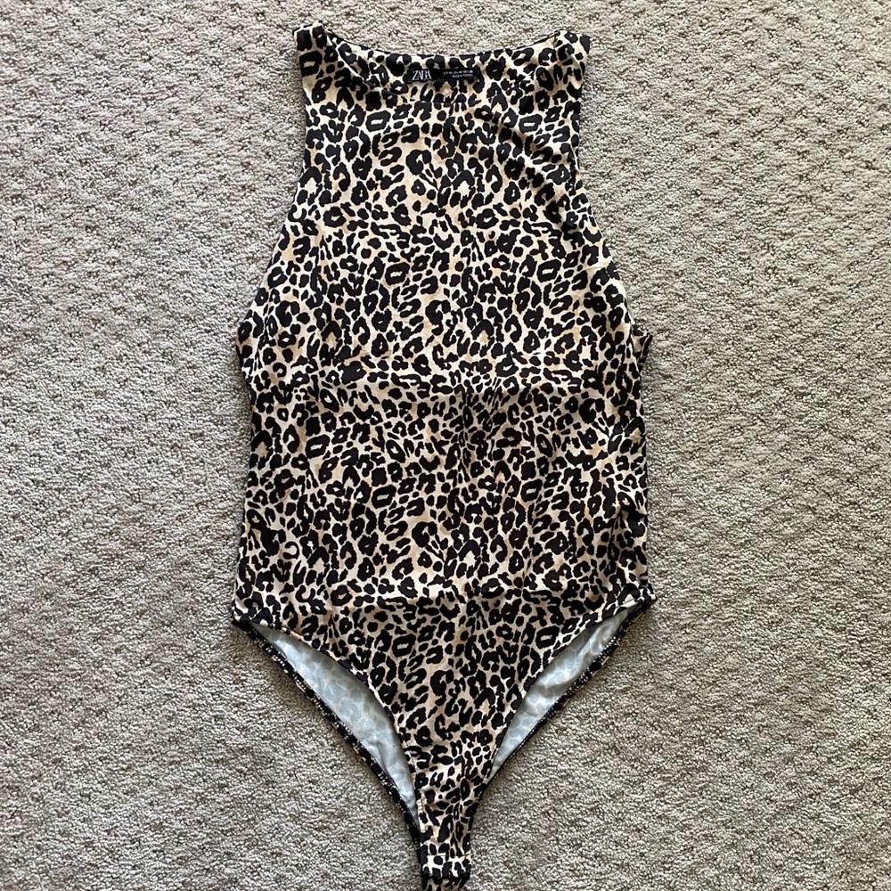 Zara Leopard Print Body Suit